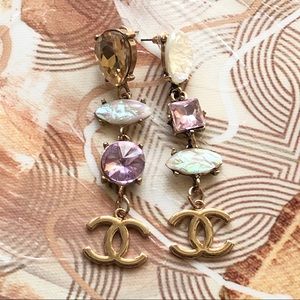 Reworked Chanel Hardware Earrings